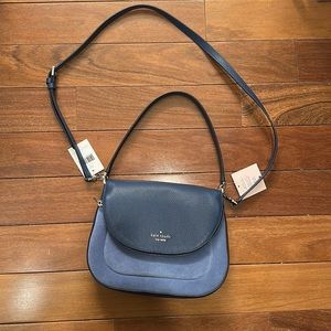 KATE SPADE NEW YORK Blueberry Leila Medium Flap Shoulder Bag NWT
